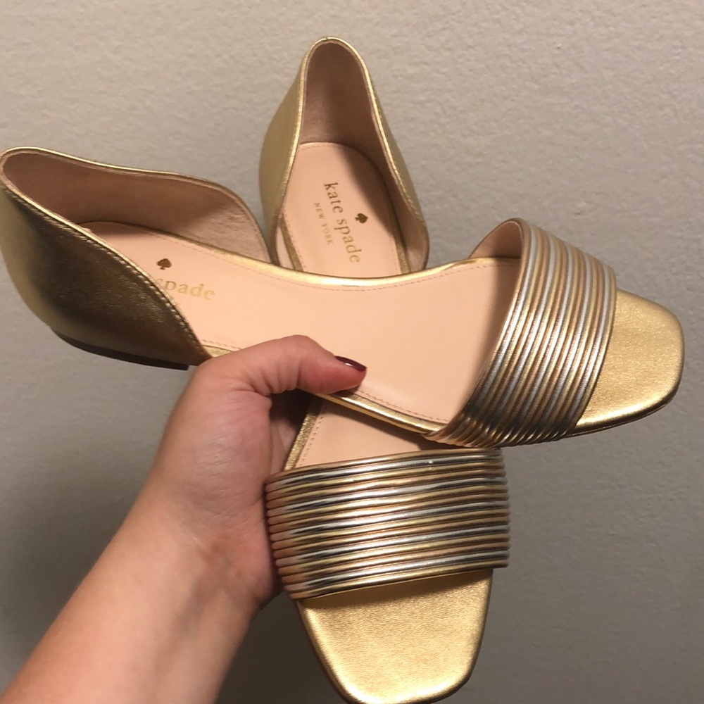 Kate Spade Gold Sandals